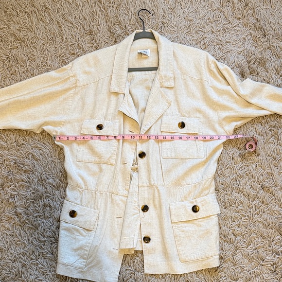 Coldwater Creek Vintage Light Tan Utility Jacket  - Women’s M/L - Picture 7 of 9